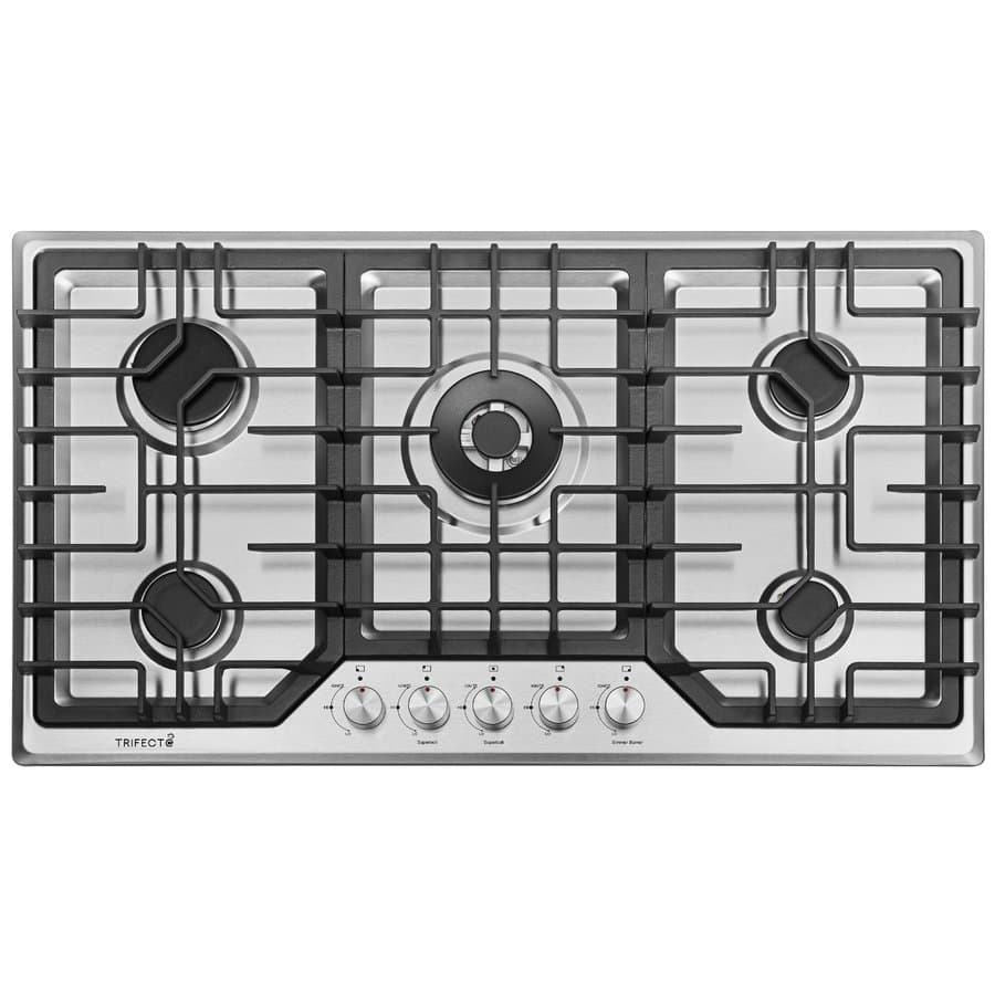 Trifecte 30" Silver Natural Gas 5 Burner Cooktop TRI-JZS95001