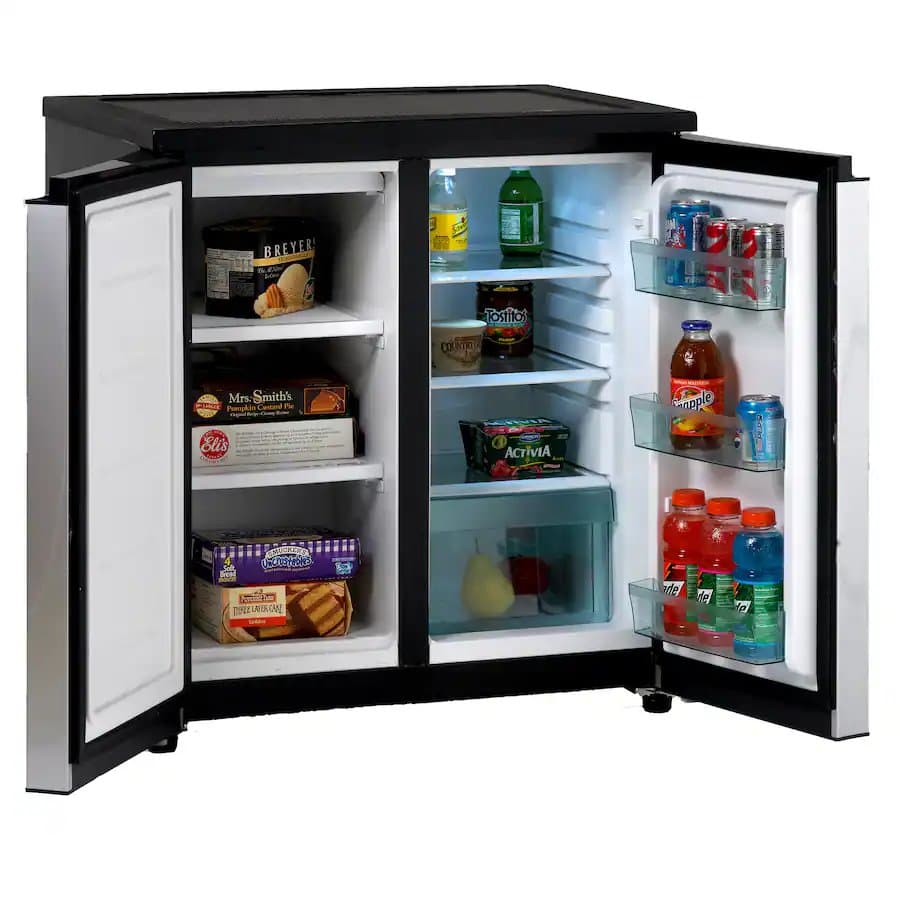 Avanti 5.5 Cu. Ft. Side-by-Side Refrigerator Stainless Steel