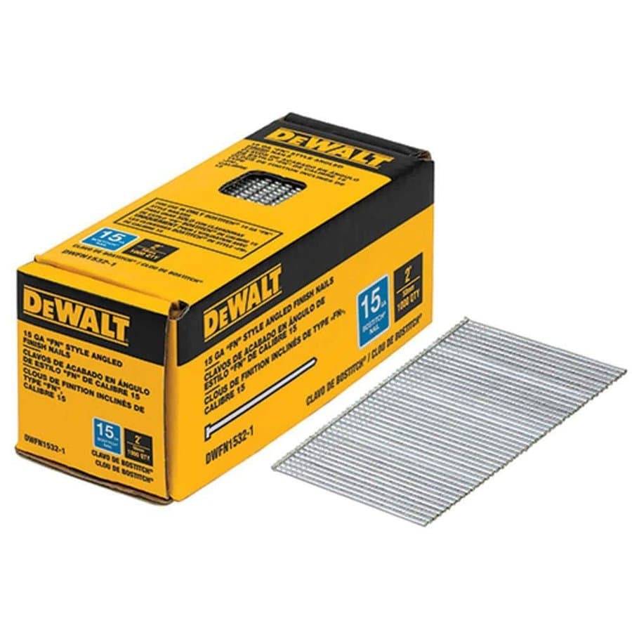 2 in. x 15-Gauge Angled Glue Collated Finish Nails (1,000 per Box)