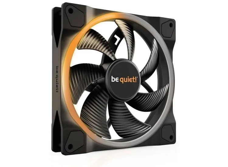 be quiet! LIGHT WINGS 140mm PWM Gaming Desktop Case Fan RGB in Black (Each)