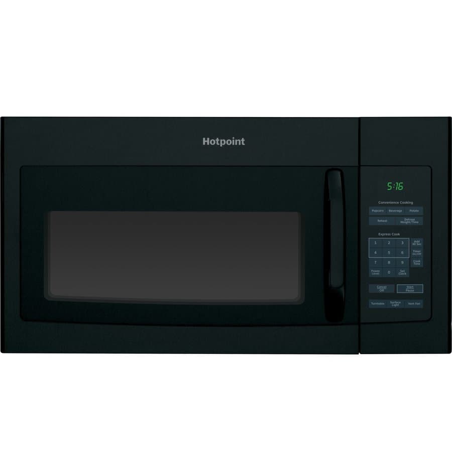 Hotpoint 1.6-cu ft Over-the-Range Microwave ( Black )