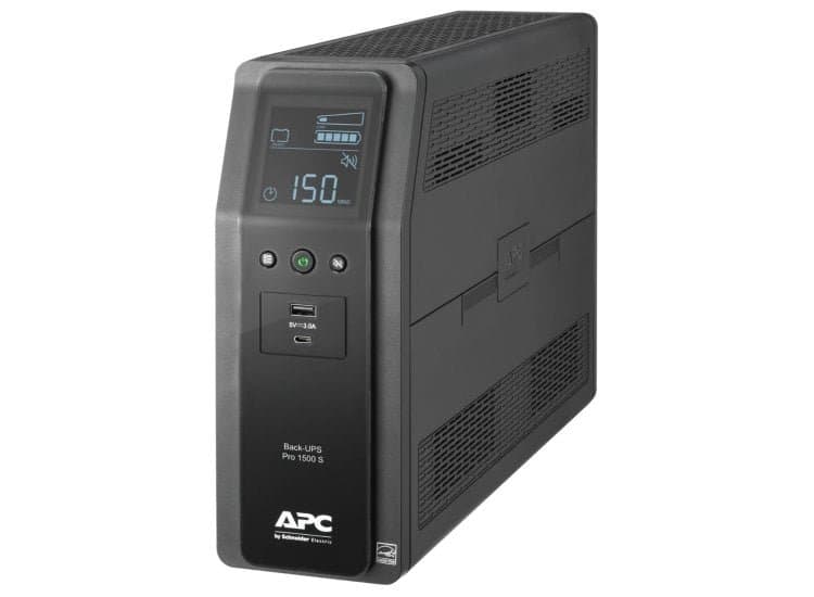 APC Surge Protector Back-UPS Pro with 10 NEMA 5-15R Outlets, USB-A, USB-C, Black