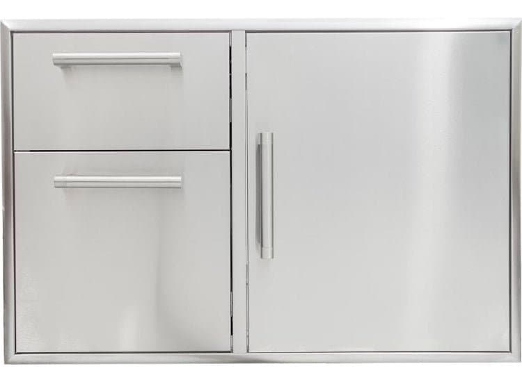 Coyote Access Door & Double Drawer Combo 36-Inch, Stainless Steel