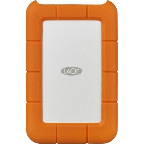 LaCie 2TB USB 3.1 Gen 1 Type-C Rugged Secure Portable Hard Drive