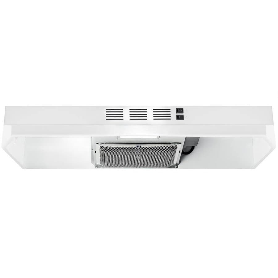 36-in Under Cabinet Range Hood with Charcoal Filter in White