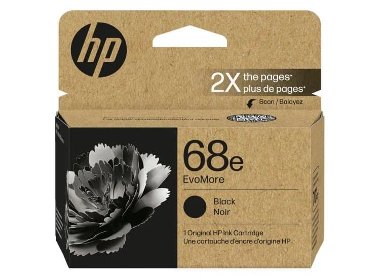 HP 68e EvoMore Original Ink Cartridge, Black