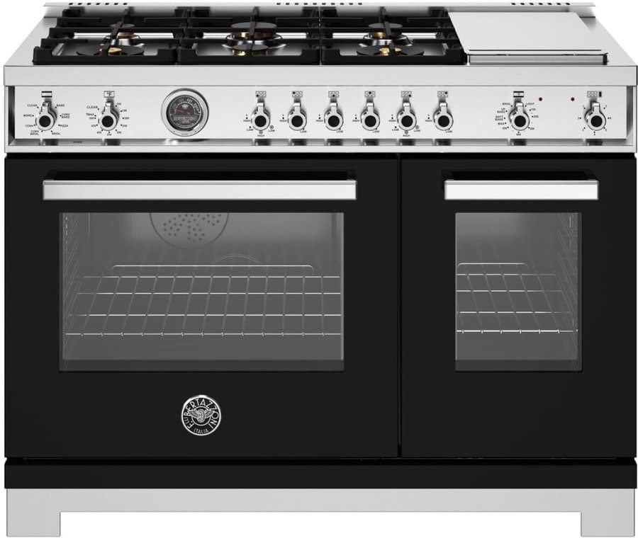 Bertazzoni Professional Series 48" Dual Fuel Range Black