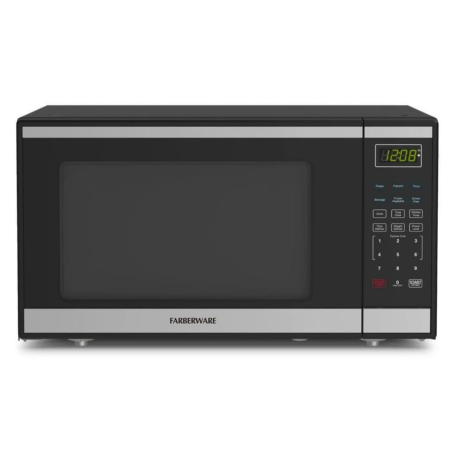 FARBERWARE 1.6 Countertop Microwaves 1100 Stainless Steel