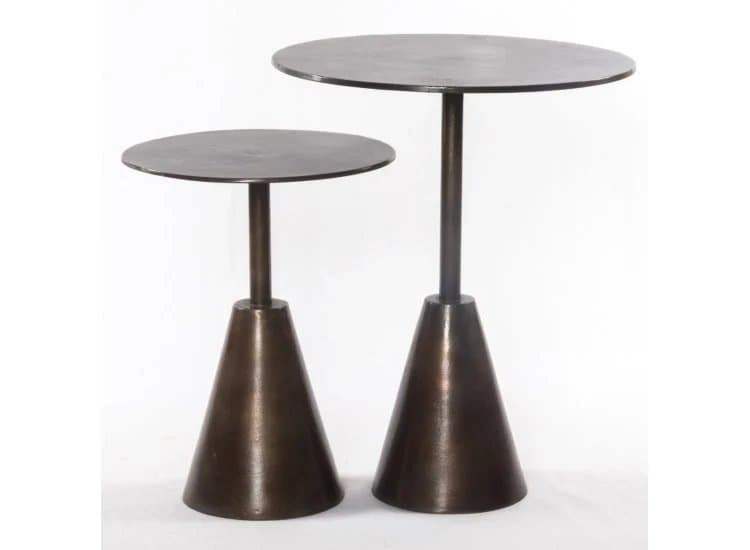 Four Hands Marlow Collection Antique Rust Frisco End Tables