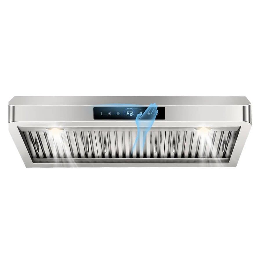 Hooure 36 Under Cabinet Range Hoods 1200 Stainless Steel