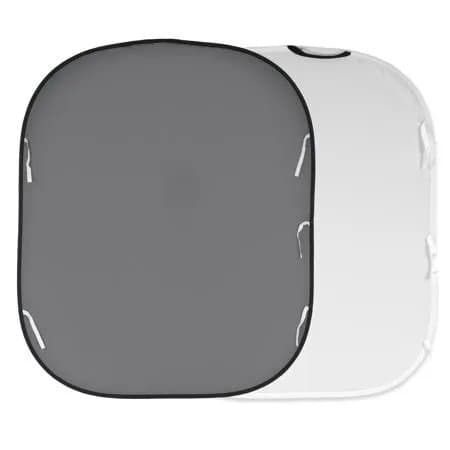 Manfrotto 6x7' Collapsible Background, White/Mid Gray