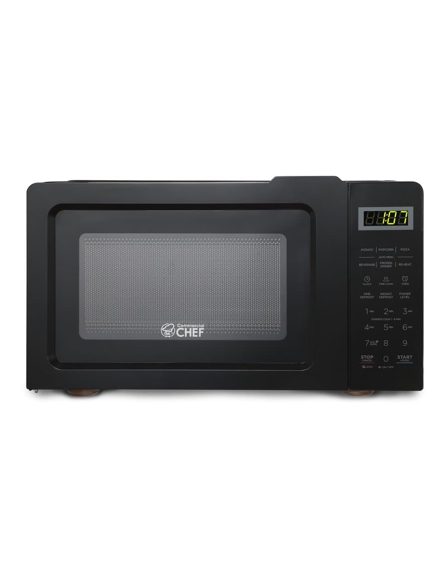 Commercial Chef 0.7-cu ft 700 -Watt Countertop Microwave ( Black )