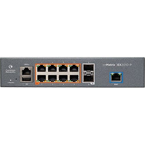 Cambium cnMatrix EX2010-P 8-Port Gigabit PoE+ Compliant Managed Network Switch