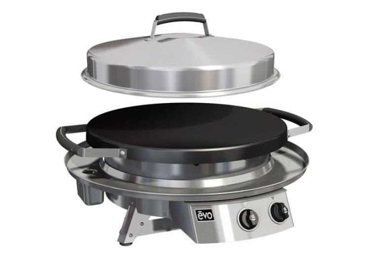 Evo Professional Tabletop Stainless Steel Natural Gas Flattop Griddle
