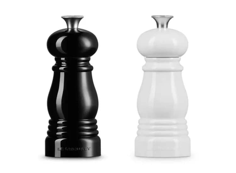 Le Creuset Black & White Petite Salt And Pepper Mill Set