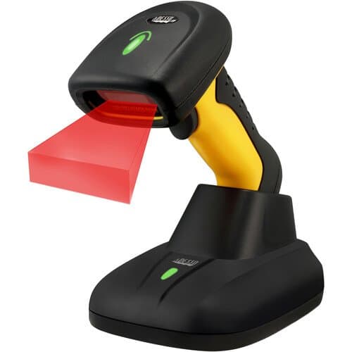 Adesso NuScan 2500 Spill-Resistant & Antimicrobial 2D Barcode Scanner with Charging Cradle