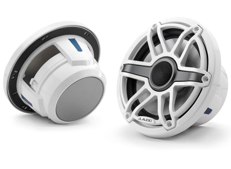 JL Audio M6 Series 7.7" Gloss White Coaxial Speakers (Pair)