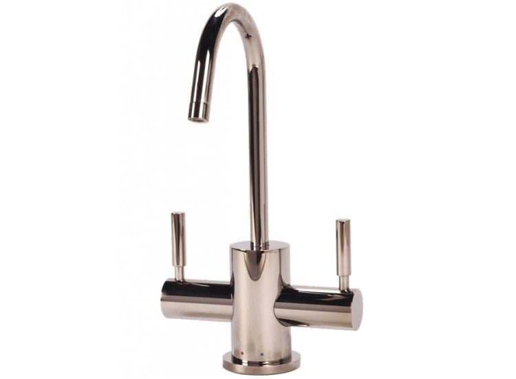 BTI Aqua-Solutions Contemporary C-Spout Hot & Cold Polished Nickel Filtration Faucet