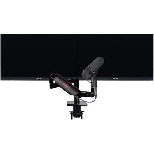 O.C. White ProBoom Ultima Gen 2 LD Dual-Monitor and Mic Boom Package for 5 to 15 lb