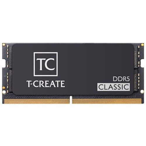 TEAMGROUP 16GB T-Create Classic DDR5 5600 MHz SO-DIMM Memory Module (Black)