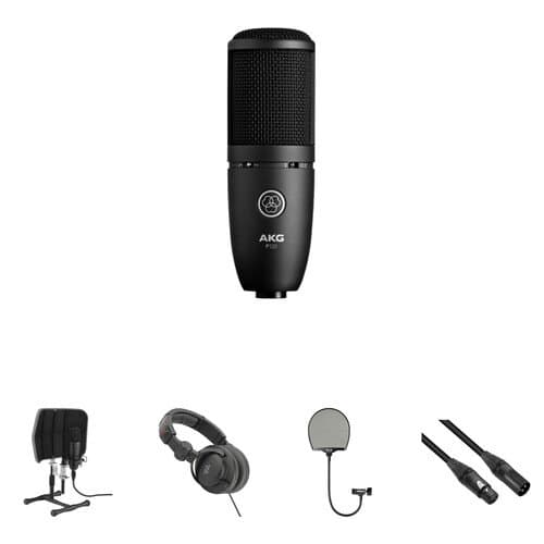 AKG P120 Cardioid Condenser Microphone (Black)