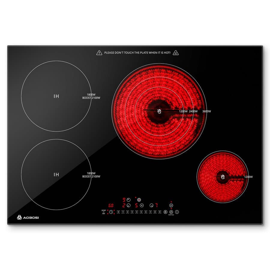 30 Inch Built-in Touch Control Electric Cooktop LWC4-0F4-BK-HHL-LZ