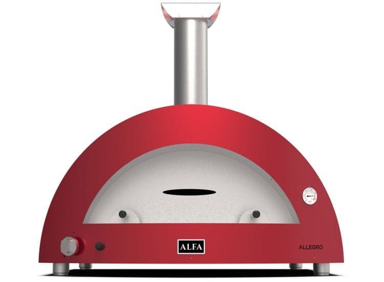 Alfa Moderno 5 Pizze Outdoor Pizza Oven Natural Gas, Ruby Red