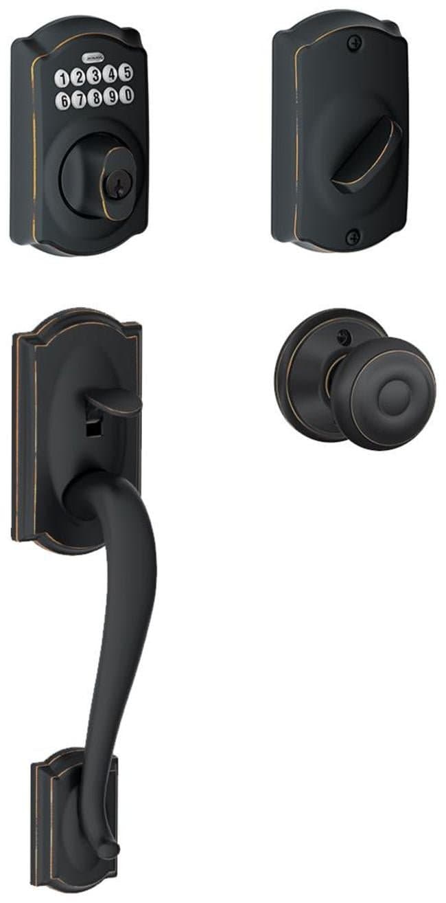 Schlage Camelot FE365-Cam-Geo Electronic Handleset