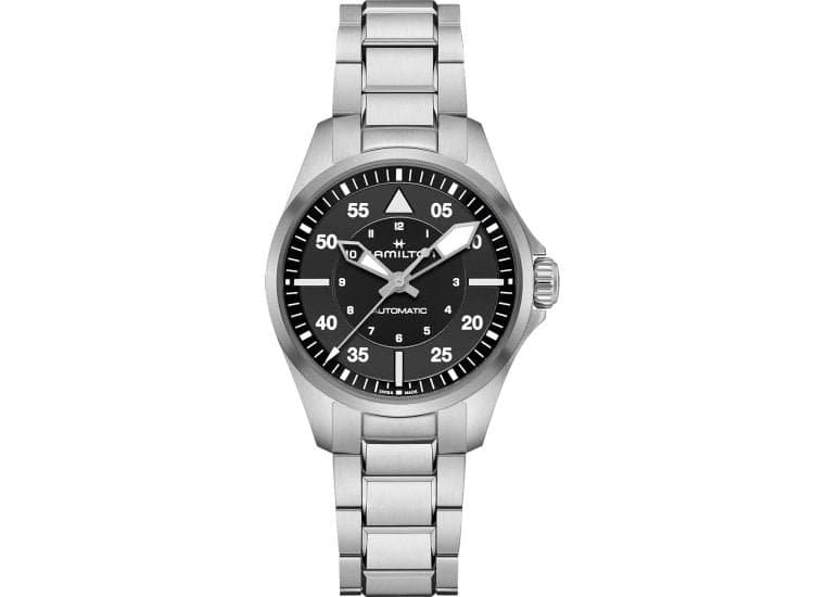 Hamilton Watch Khaki Aviation Pilot Auto 36mm with Black Dial