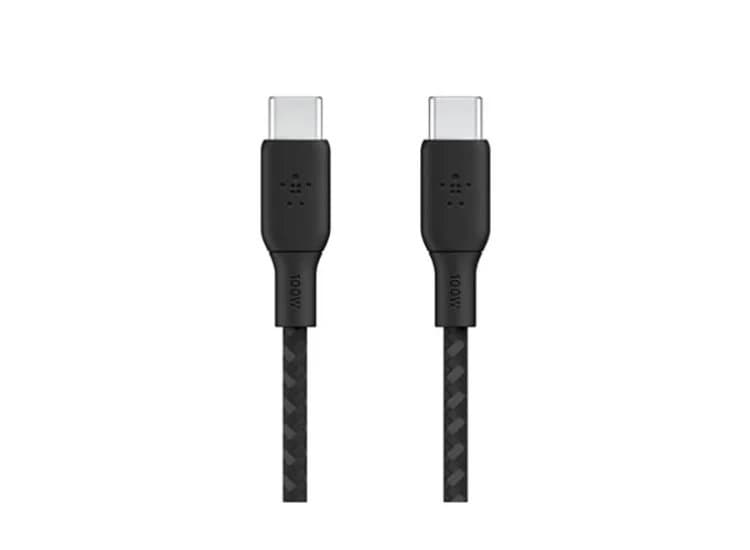 Belkin BOOST CHARGE 6.6 Ft. Black USB-C To USB-C Cable 100W