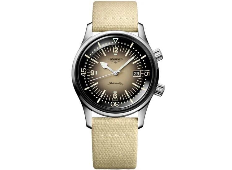 Longines Legend Diver 42mm with Beige Dial