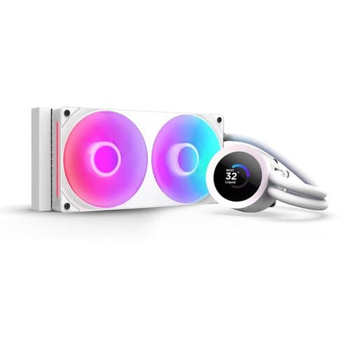NZXT Kraken Plus 240 RGB AIO Liquid CPU Cooler (White)