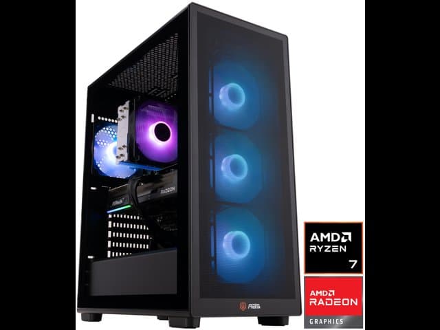 ABS Stratos Ruby Gaming PC-Windows 11-AMD Ryzen 7 9700X-Radeon RX 9070 XT-32GB DDR5 6400MHz-1TB M.2 SSD