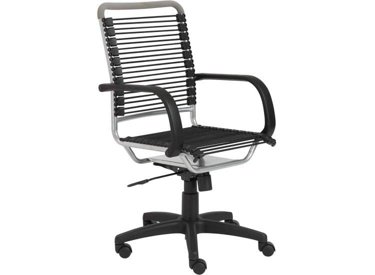 Euro Style Bungie Black High Back Office Chair