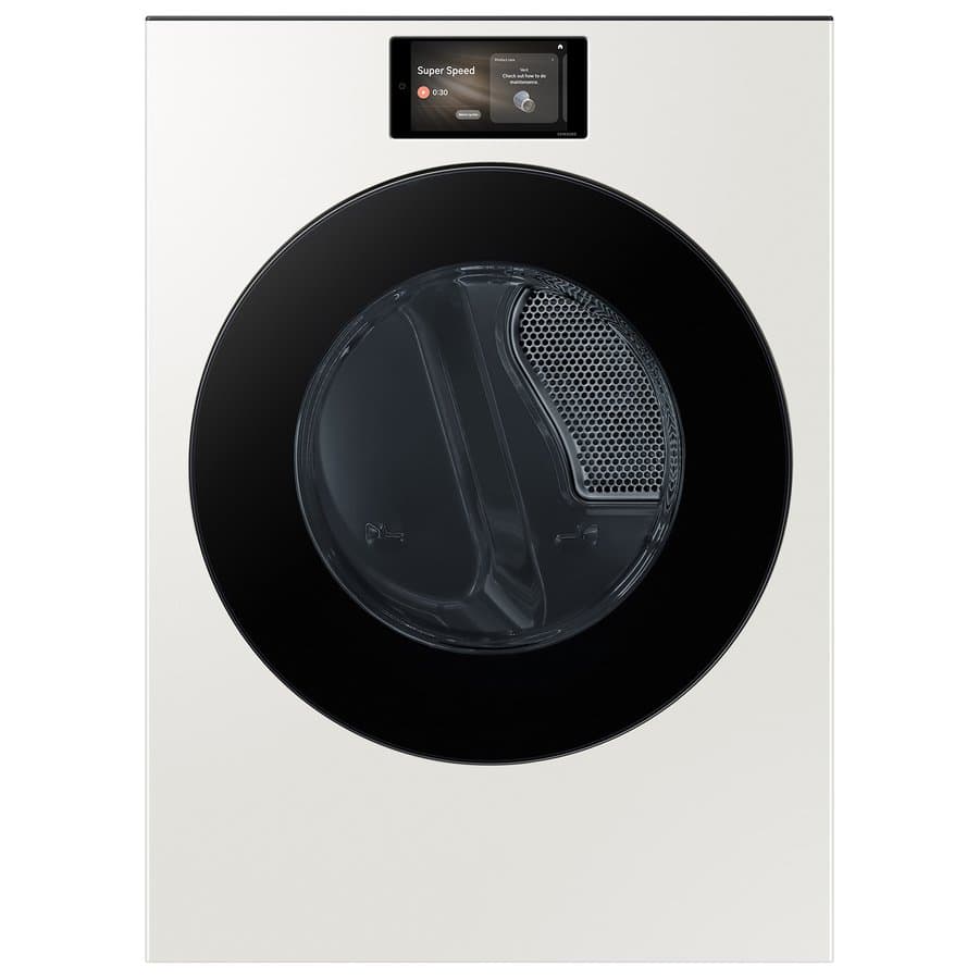 Samsung Bespoke 7.6-cu ft Stackable Vented Electric Dryer with Steam Cycle ( Ivory )