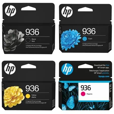 HP 936 Original 4-Color Ink Cartridge Bundle