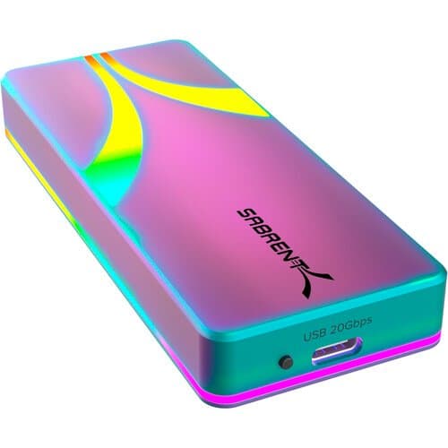 Sabrent Rocket RGB USB-C M.2 SATA/NVMe SSD Enclosure (Special Edition)