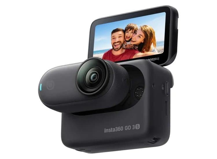Insta360 GO 3S 64GB Action Camera, Midnight Black