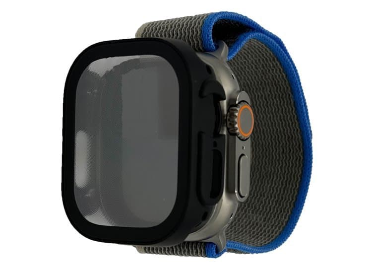 Abt Apple Watch Screen Protector and Bumper 49mm (Ultra Watch 1 & 2), Black