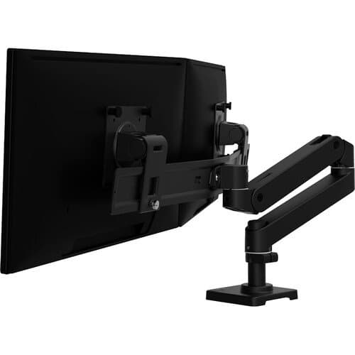 Ergotron LX Pro Desk Dual Direct Arm Mount for Up to 27" Displays (Black)