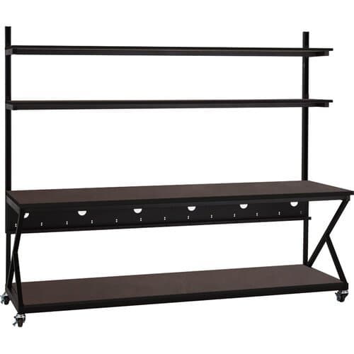 Kendall Howard Performance 200 Series LAN Station/Workstation (96", Mahogany)