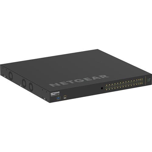 BZBGEAR Netgear AV Line M4250-26G4XF-POE+ 26-Port Gigabit PoE+ Compliant Managed Switch