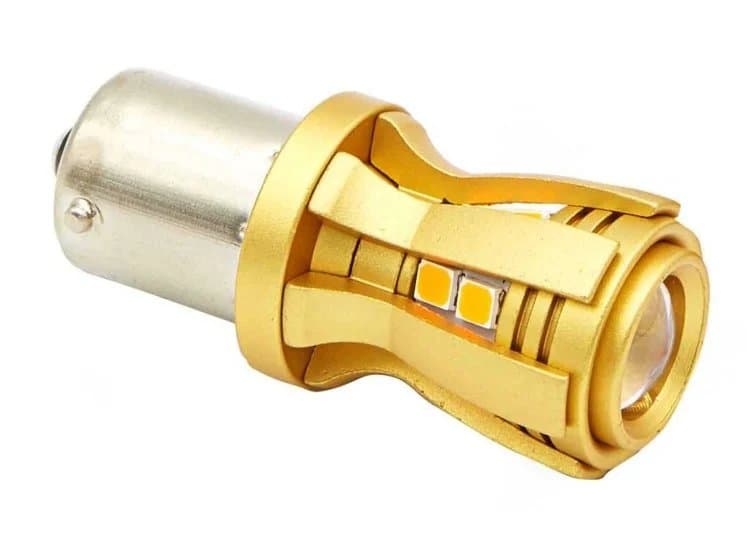 Lucas Lighting LED Lighting L-1156/BA15S Canbus Bulbs (Amber)