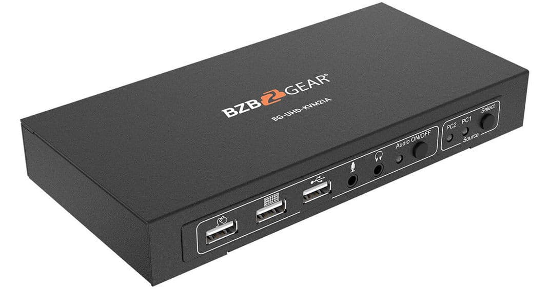 BZBGEAR 2-Port HDMI KVM Switch