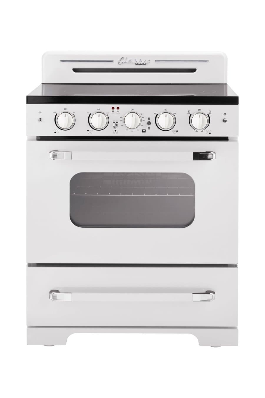 Unique Appliances Oven 30.0 in 3.9 cu/ft Electric Freestanding Range, Marshmallow White