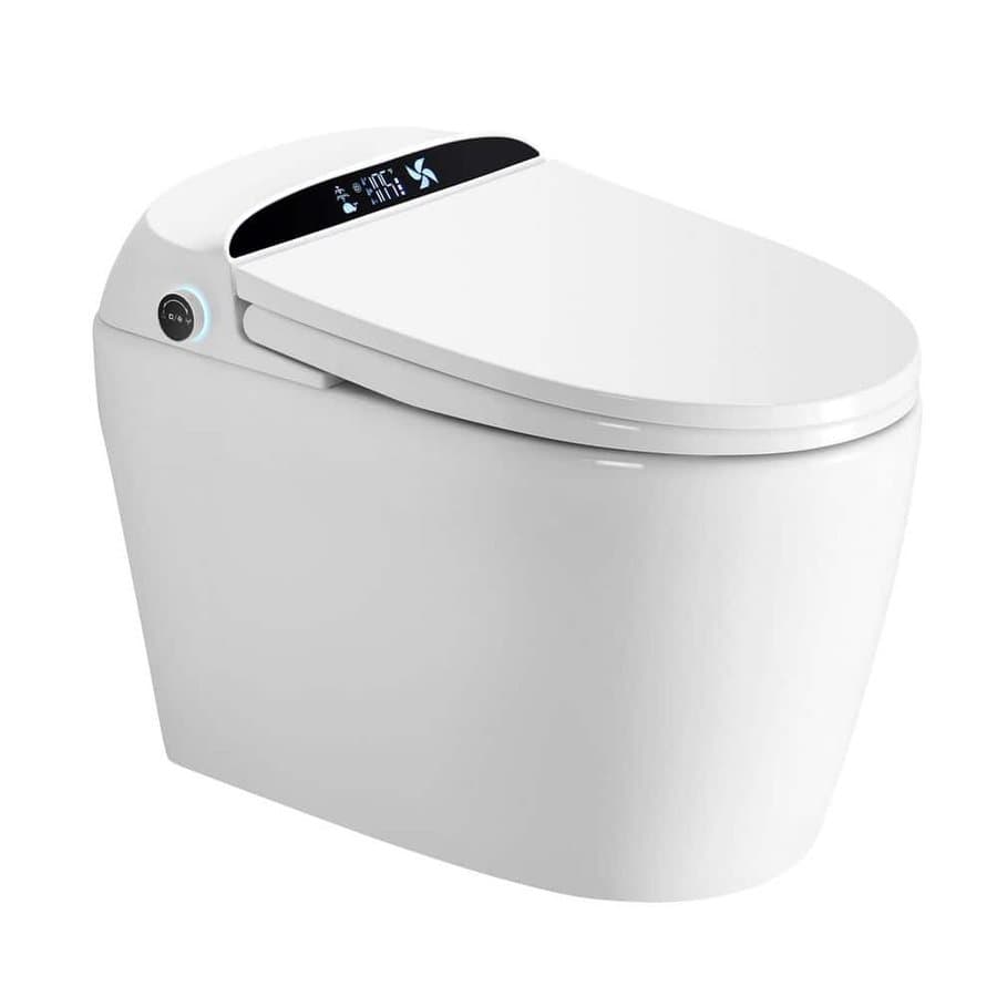 ANGELES HOME Round 12-inch Rough-In Smart Toilet Bidet