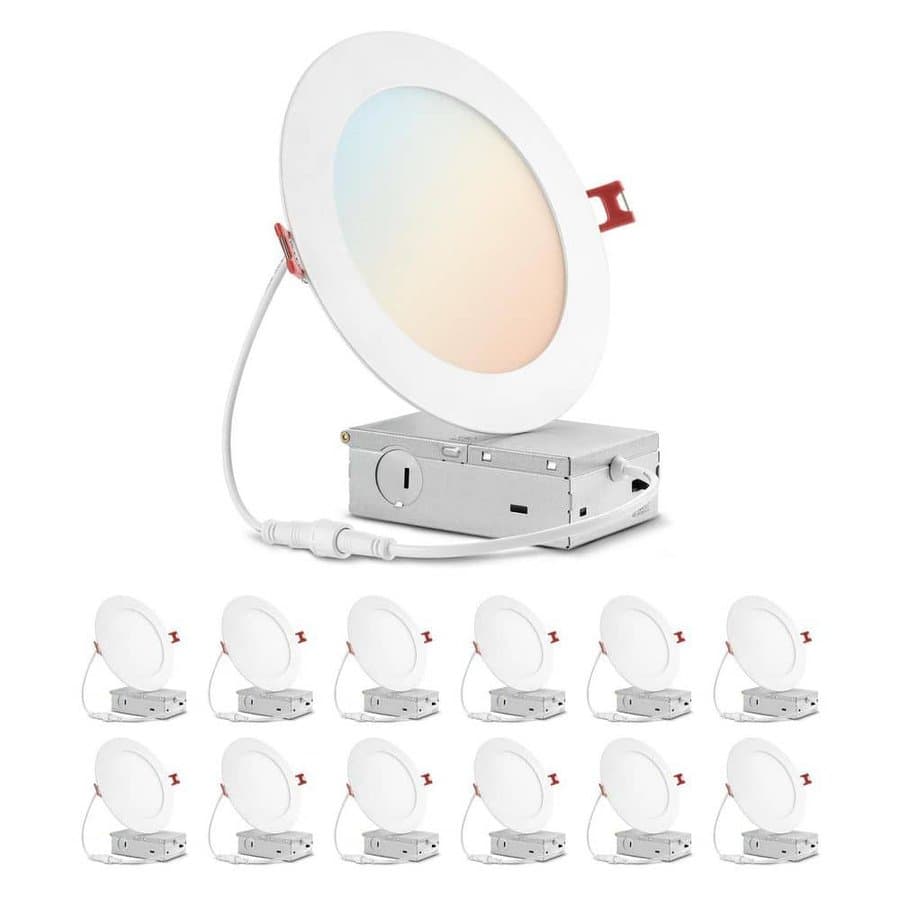 Globe Electric Builder Series Adjustable CCT Integrated LED UltraSlim Canless Recessed Light