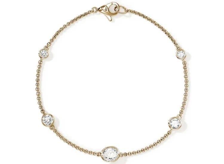 John Hardy JH Lovestruck Station Bracelet with Diamonds