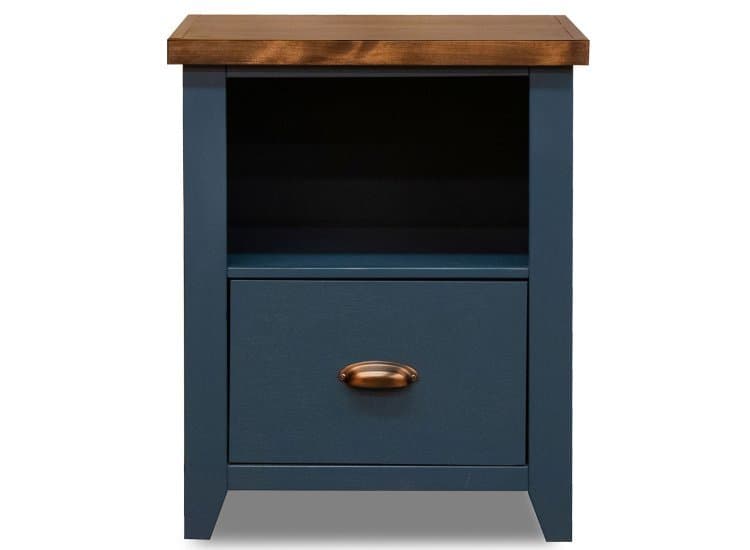 Legends Furniture Nantucket Blue Denim & Whiskey File Cabinet