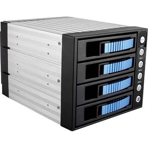 iStarUSA BPU-340SATA 3 x 5.25" to 4 x 3.5" Bay SAS/SATA 6.0 Gb/s Hot-Swap Cage (Silver)